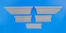 BAC Lightning F2a/F6 Control surfaces set CMKA4349
