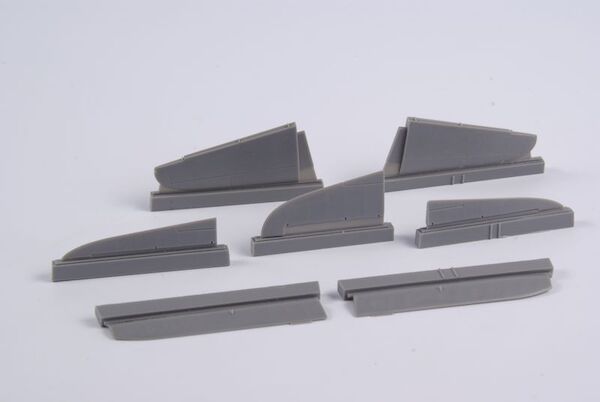 Mitsubishi J2M3 Raiden "Jack"Control surfaces set (Hasegawa)  CMKA4369