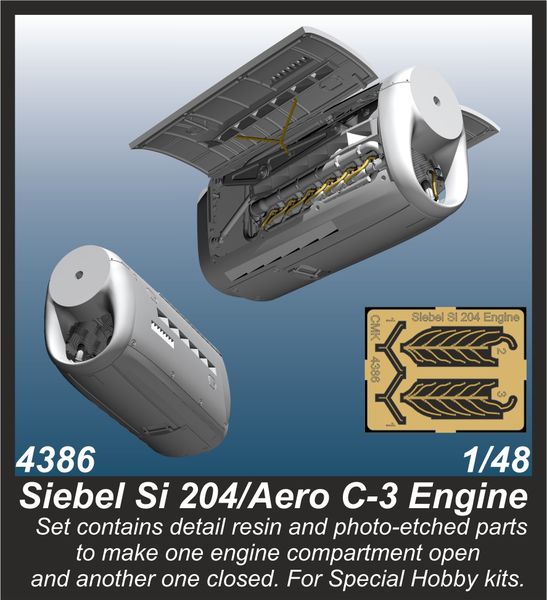 Siebel Si204/Aero C3 Engine Set (Special Hobby) CMKA4386