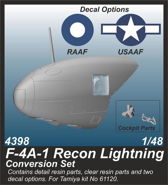 Lockheed F4A-1 Recon Lightning Conversion Set (Tamiya) CMKA4398