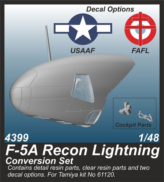Lockheed F5A Recon Lightning Conversion Set (Tamiya)  CMKA4399