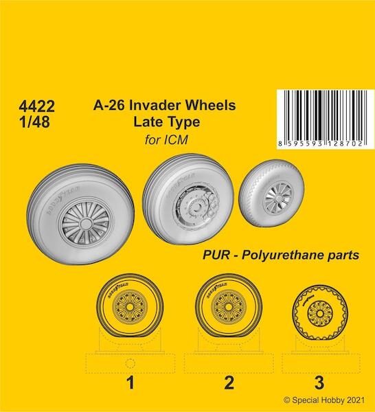 A26 Invader Wheels , Late type (ICM)  CMKA4422