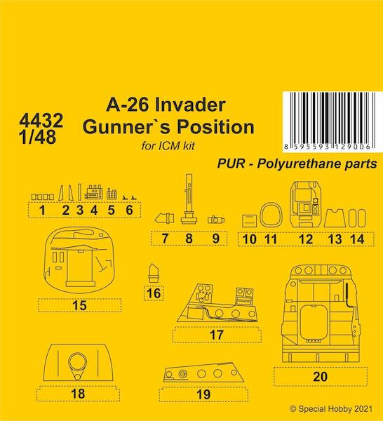 Douglas A26 Invader Gunner`s Position (ICM)  CMKA4432