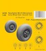 Beaufighter Mk VI, MkX, Mk21 Mainwheels / Early Disk and Smooth Pattern wheels (Airfix) CMKA4436