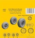 B25 Mitchell Wheels/ Cross Tread Pattern  (Accurate, Academy and Italeri) CMKA4451