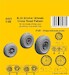 B25 Mitchell Wheels/ Cross Tread Pattern (Accurate, Academy and Italeri) CMKA4451