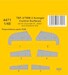 TBF-3/TBM-3 Avenger Control Surfaces (Italeri, Accurate, Academy) 129-4471