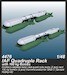 IAF Quadruple Rack with 100 kg Bombs (2 pcs.) / for SMB-2, Sa´ar and Mirage III kits 129-4476