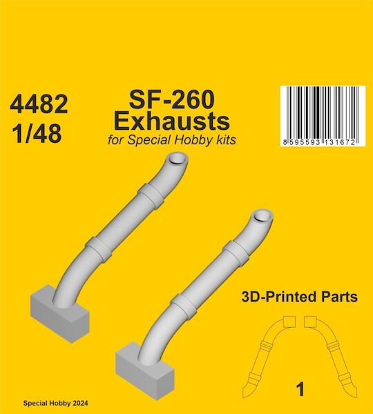 Siai Marchetti SF260 Exhausts (Special Hobby) CMKA4482