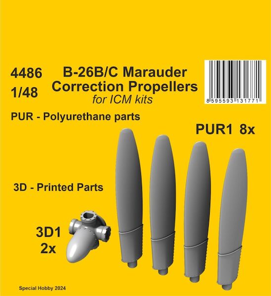 Martin B26B/C Marauder Correction Propellers (ICM) cmka4486