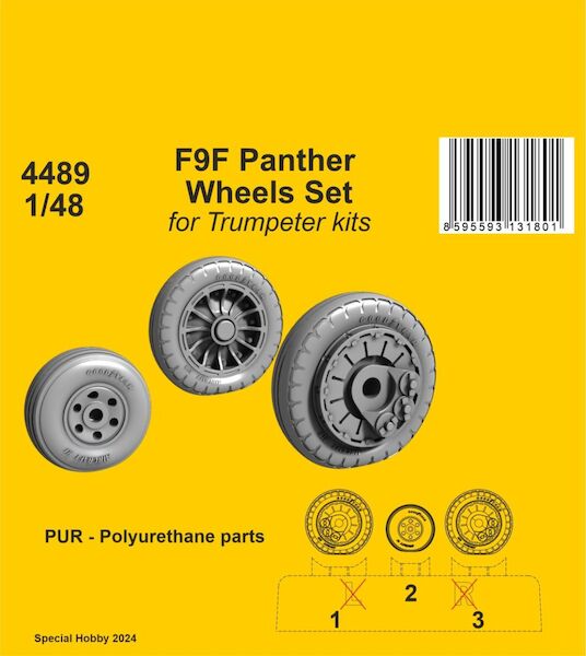 Grumman F9F Panther Correction Wheels (Trumpeter)  cmka4489