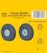 Fairey Battle Correction Wheels Set 1/48 / for Trumpeter kit 129-4494