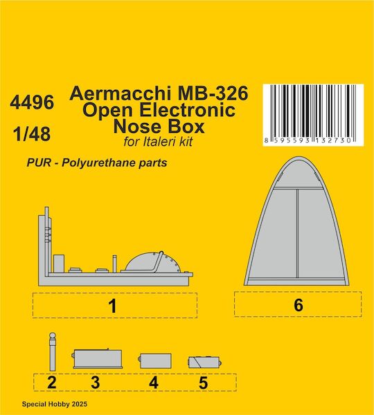 Aermacchi MB-326 Open Electronic Nose Box (Italeri/ESCI) CMKA4496