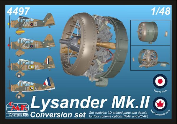 Lysander Mk.II (Perseus Engine) Conversion Set 1/48 for Airfix kit CMKA4497