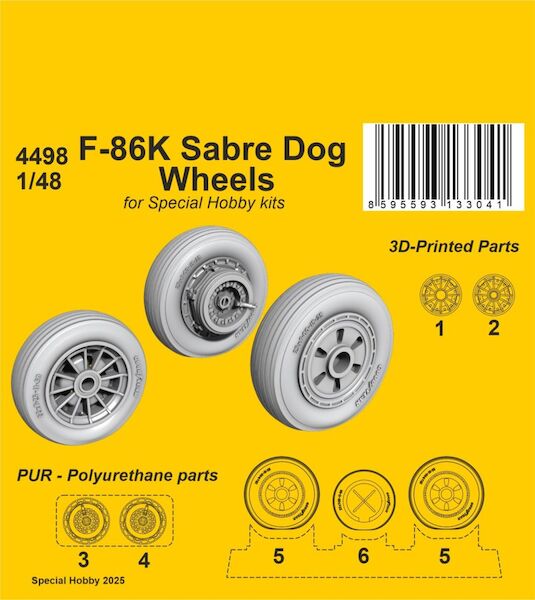 F86K Sabre Dog Wheels Set (Special Hobby) CMKA4498