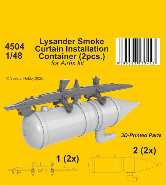 Westland Lysander Smoke Curtain Installation Container (Airfix)  CMKA4504