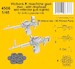 Two Vickers K machine guns for Lysander, one with bead and one with Reflector sight (Airfix) CMKA4506
