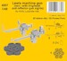 Two Lewis machine guns for Lysander, one with bead and one with Reflector sight (Airfix) CMKA4507