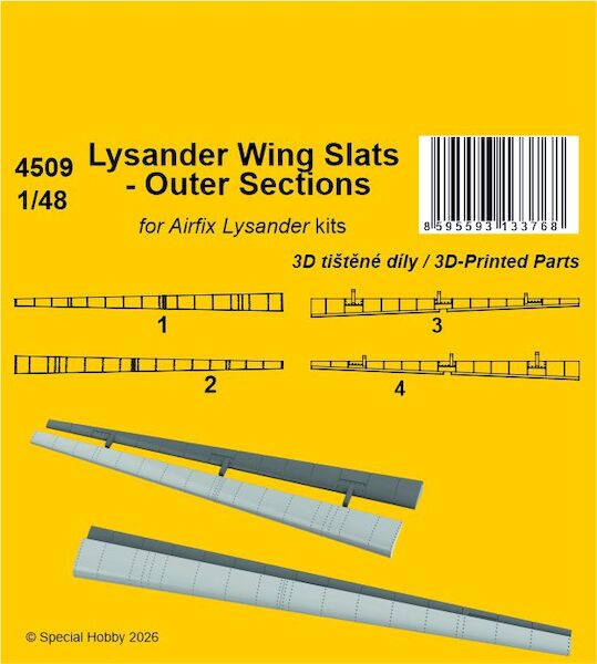 Lysander Wing Slats, outer sections (Airfix)  CMKA4509