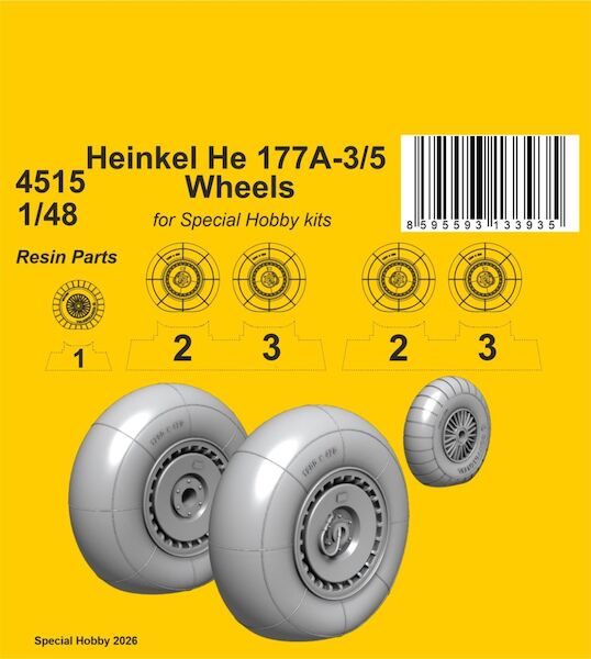 Heinkel He177A-3/5 Wheels  (Special Hobby)  CMKA4515