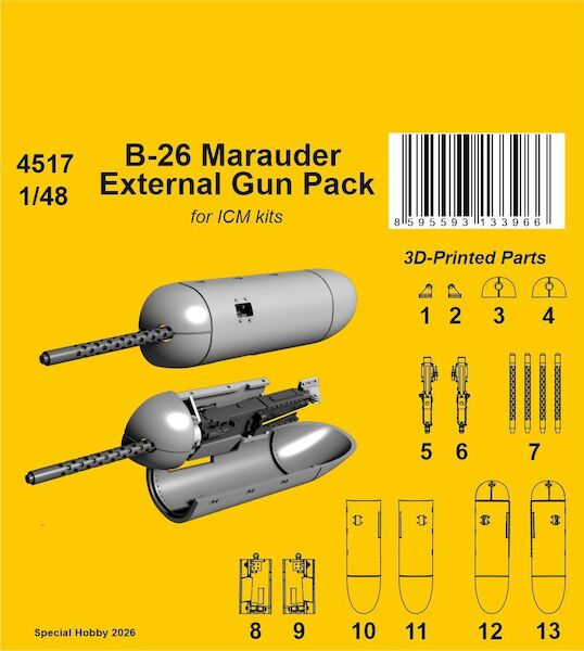 B26 Marauder external Gun Pack (ICM) CMKA4517
