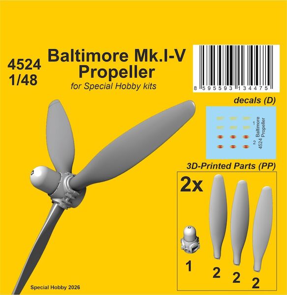 Baltimore Mk.I-V Propellers (Special Hobby) CMKA4524