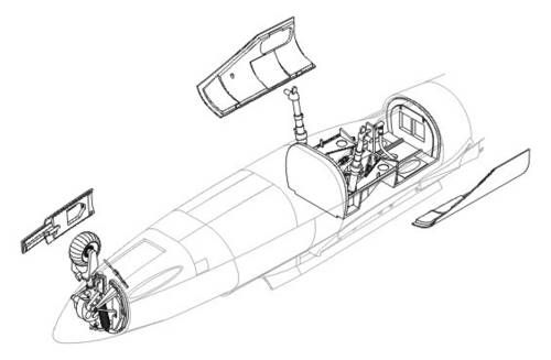 He162A Salamander Undercarriage set (Revell)  CMKA5011