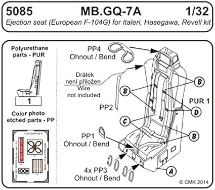 Martin Baker MB.GQ7A for European F104G/S Starfighter (Italeri)  CMKA5085