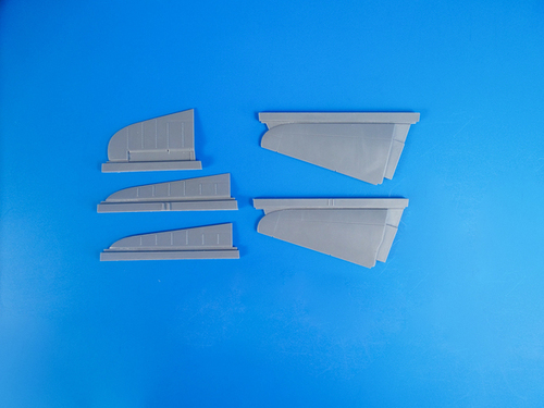 Mitsubishi A6M5c Zero - tail control surfaces (Hasegawa) CMKA5115