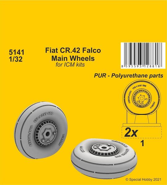 Fiat CR42 Falco Main Wheels (ICM)  CMKA5141