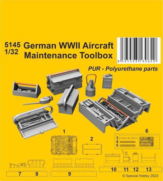 German WWII Aircraft Maintenance Toolbox CMKA5145