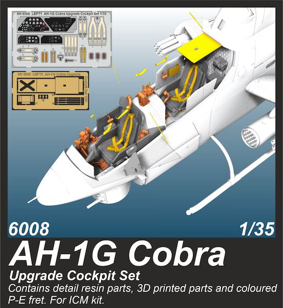 AH-1G Cobra Upgrade Cockpit Set (ICM)  CMKA6008