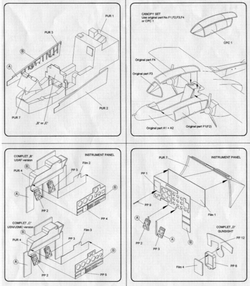 OV10A Bronco Interior Set (Academy)  CMKA7025