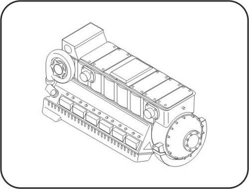 Jumo 211F German Engine CMK 7163
