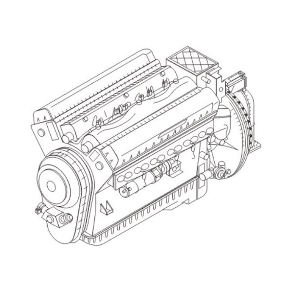 Packard V1650-7 WWII US Aircraft engine  CMK 7267