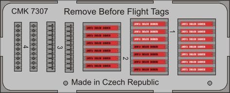 Remove before Flight tags (20x)  CMKA7307