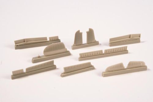 Hawker Hurricane MK1 fabric wing Control Surfaces set (Airfix)  CMKA7316