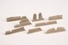 Hawker Hurricane MK1 fabric wing Control Surfaces set (Airfix) CMKA7316