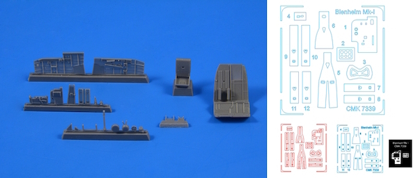 Blenheim MKI Interior set (Airfix)  CMK 7339