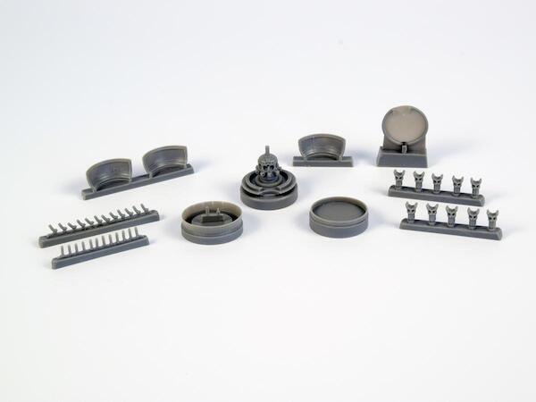 Boeing B17G engine set (port side engine) (Airfix) CMKA7384