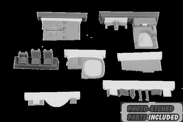 B-25C/D Mitchell Pilots'Cockpit and radio Cpartment (Airfix)  CMKA7428