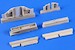 A4B/Q Skyhawk Undercarriage set - Wheelbays (Airfix) CMKA7436