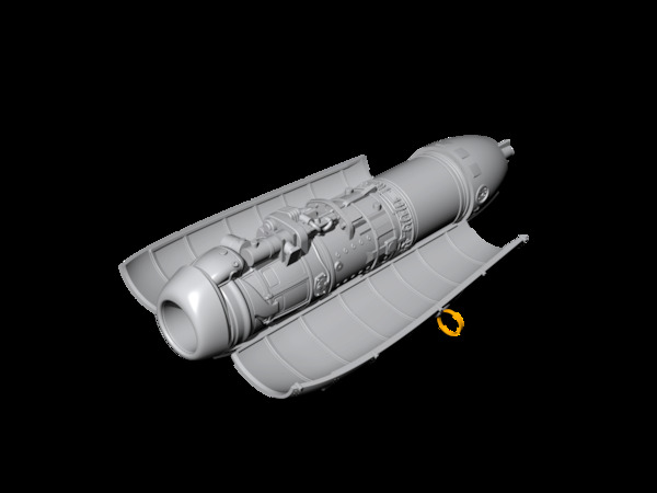 Heinkel He162A engine (BWM003) (Special Hobby)  CMKA7443