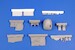 North American B25G Mitchell 75mm Gun nose Conversion set (Airfix) CMKA7448