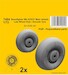 Beaufighter Mk VI, MkX, Mk21 Mainwheels / late Disk and Smooth Pattern wheels (Airfix) CMKA7484