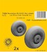 Beaufighter Mk VI, MkX, Mk21 Mainwheels / late Disk and Smooth Pattern wheels (Airfix) CMKA7484
