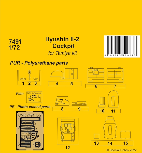 Ilyushin Il2 Cockpit (Tamiya)  CMKA7491