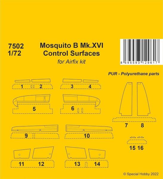 Mosquito B MKXVI control surfaces (Airfix)  CMKA7502