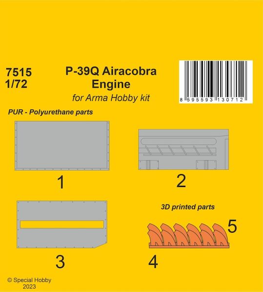 P39Q Airacobra engine (Arma Hobby) CMKA7515