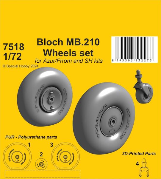 Bloch MB210 Wheels set (Azur-Fromm)  CMKA7518